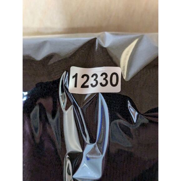 Eileen Fisher Open Front Cardigan Womens Medium Waterfall Collar Wool Black - Picture 12 of 12